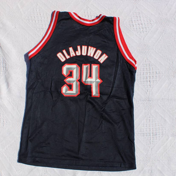 Vintage Champion Hakeem Olajuwon Houston Rockets jersey L 14-16 - Picture 2 of 6